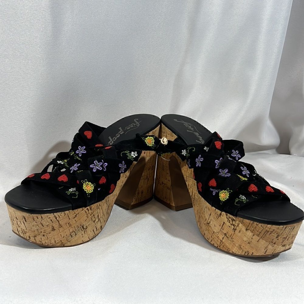 FREE PEOPLE LISBON PLATFORM MULES SIZE 39 NWT - Picture 15 of 16